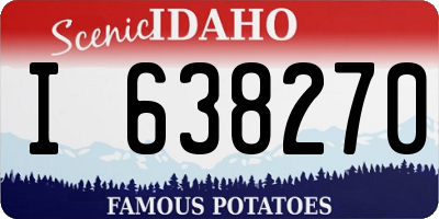 ID license plate I638270