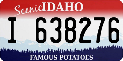 ID license plate I638276