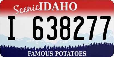 ID license plate I638277