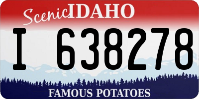 ID license plate I638278