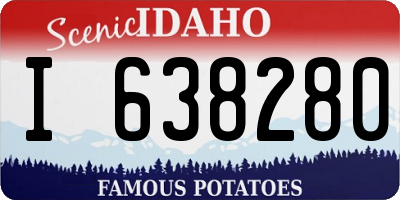 ID license plate I638280