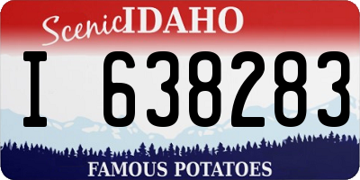 ID license plate I638283