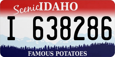 ID license plate I638286