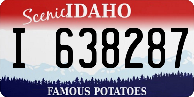 ID license plate I638287
