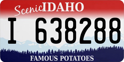 ID license plate I638288