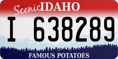 ID license plate I638289