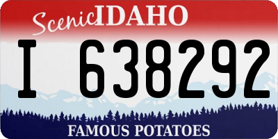 ID license plate I638292
