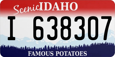 ID license plate I638307