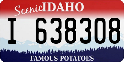 ID license plate I638308