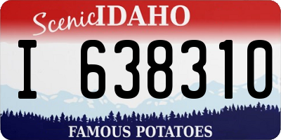 ID license plate I638310