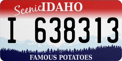 ID license plate I638313