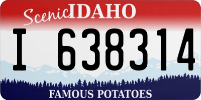 ID license plate I638314