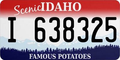 ID license plate I638325