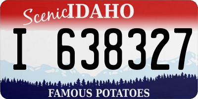 ID license plate I638327