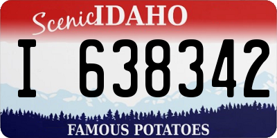 ID license plate I638342