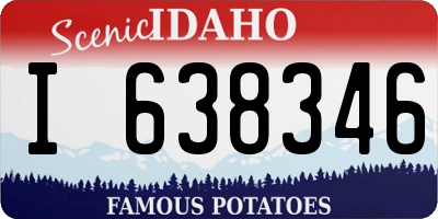 ID license plate I638346