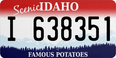 ID license plate I638351