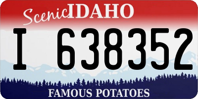 ID license plate I638352