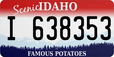 ID license plate I638353