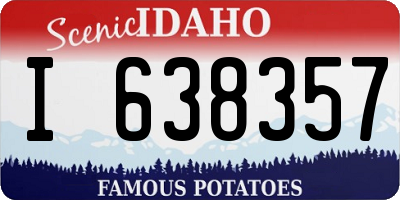 ID license plate I638357
