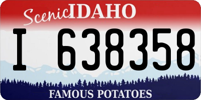 ID license plate I638358