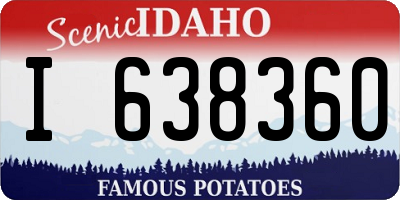 ID license plate I638360