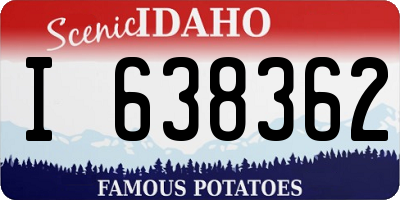 ID license plate I638362