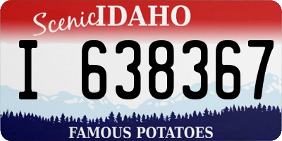 ID license plate I638367