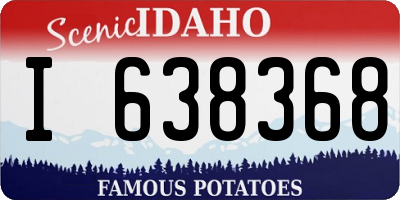 ID license plate I638368