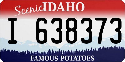 ID license plate I638373