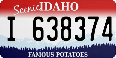 ID license plate I638374