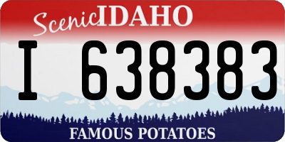 ID license plate I638383