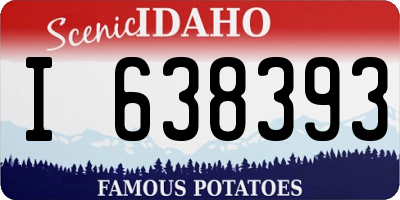 ID license plate I638393