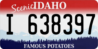 ID license plate I638397