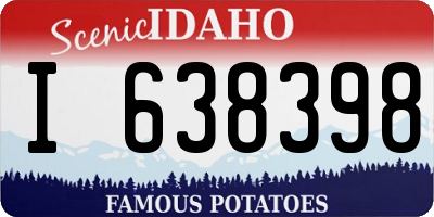 ID license plate I638398