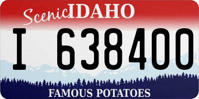 ID license plate I638400