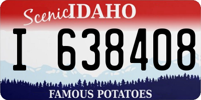 ID license plate I638408