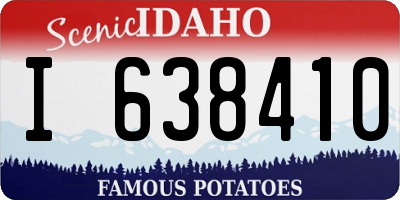 ID license plate I638410