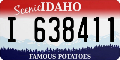 ID license plate I638411