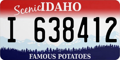ID license plate I638412