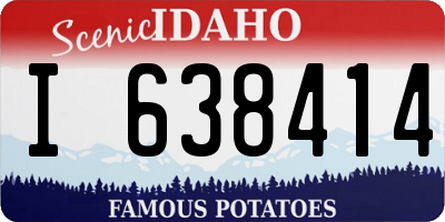 ID license plate I638414