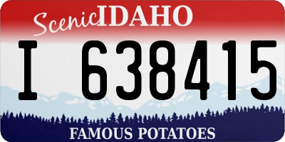 ID license plate I638415