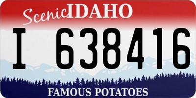 ID license plate I638416