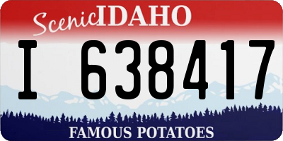 ID license plate I638417