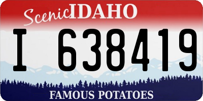 ID license plate I638419