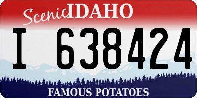 ID license plate I638424
