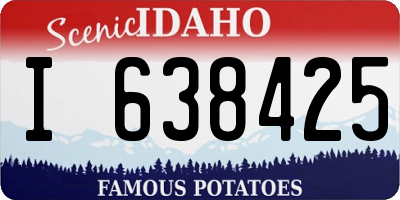 ID license plate I638425