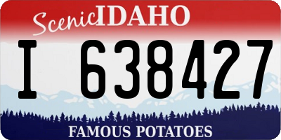 ID license plate I638427