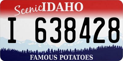 ID license plate I638428