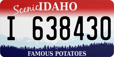 ID license plate I638430